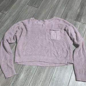 Charlotte Russe Medium Purple Cropped Sweater